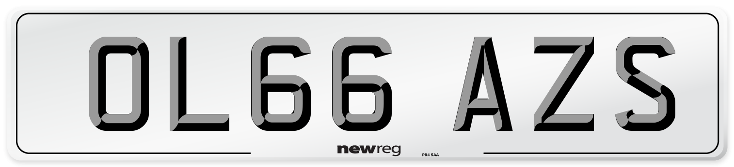 OL66 AZS Number Plate from New Reg